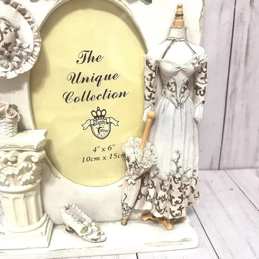 Vintage Victorian Outfit Collage Photo Picture Frame Resin 90s Victoriancore 4x6